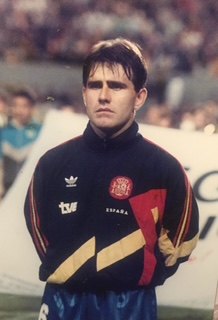 Nando con la selección española