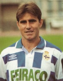 Nando con el Real Club Deportivo de A Coruña